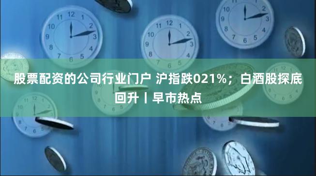 股票配资的公司行业门户 沪指跌021%；白酒股探底回升丨早市热点